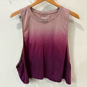 Athleta Ombre Mauve to Plum Sleeveless Tank Size XL
